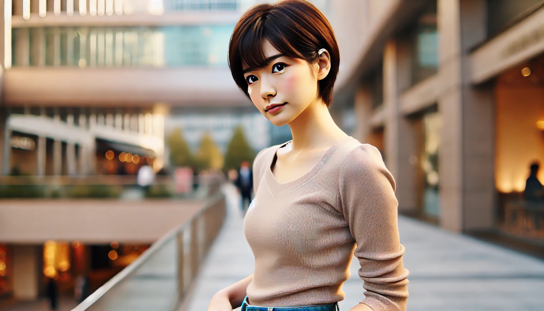 ショートヘア、ボーイッシュな女性